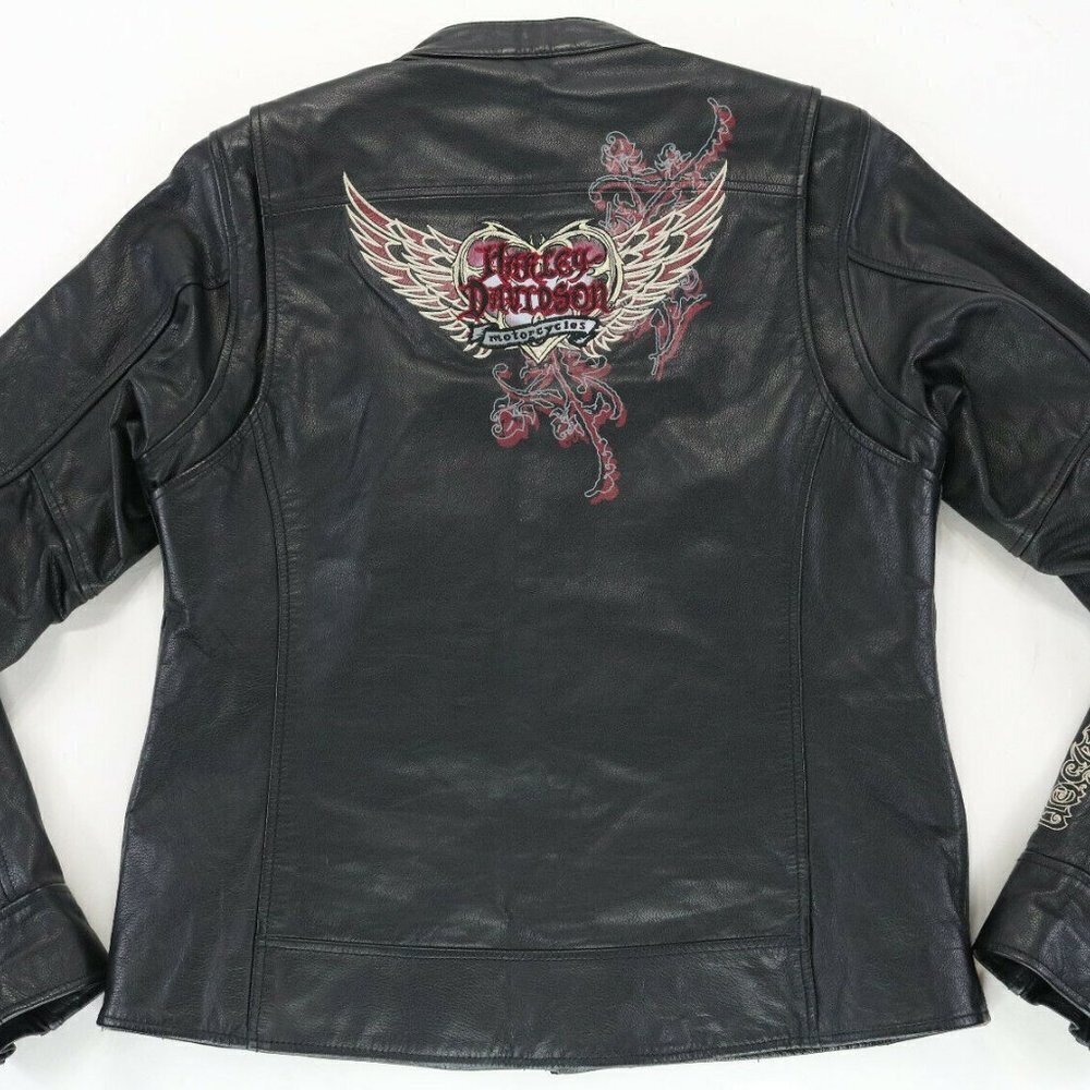 Harley Davidson leather Heart/Wings Jacket Small​​​​​​​​​